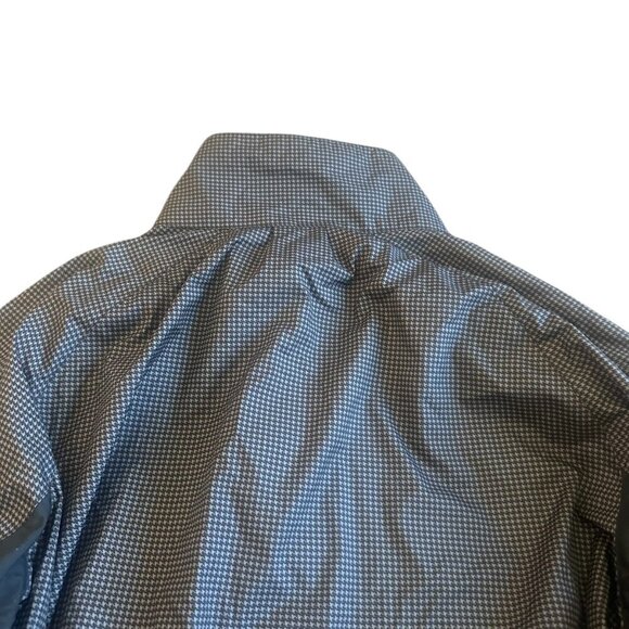 DryJoys by FootJoy Grey Black Houndstooth Windbreaker Jacket Size XL Men's - Picture 8 of 13